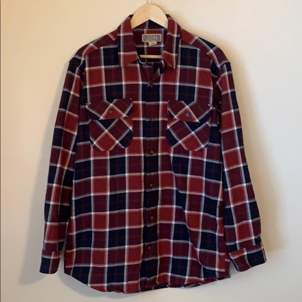 Duluth Trading Co -Heavy Plaid Flannel